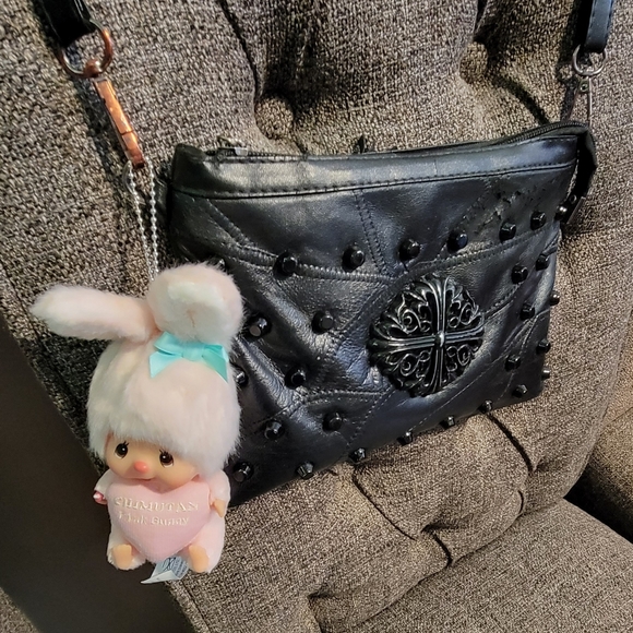 NWT Soft Toy Monchhichi's Friend Chimutan Rabbit Keychain 6 inches . Rare. - Picture 8 of 8